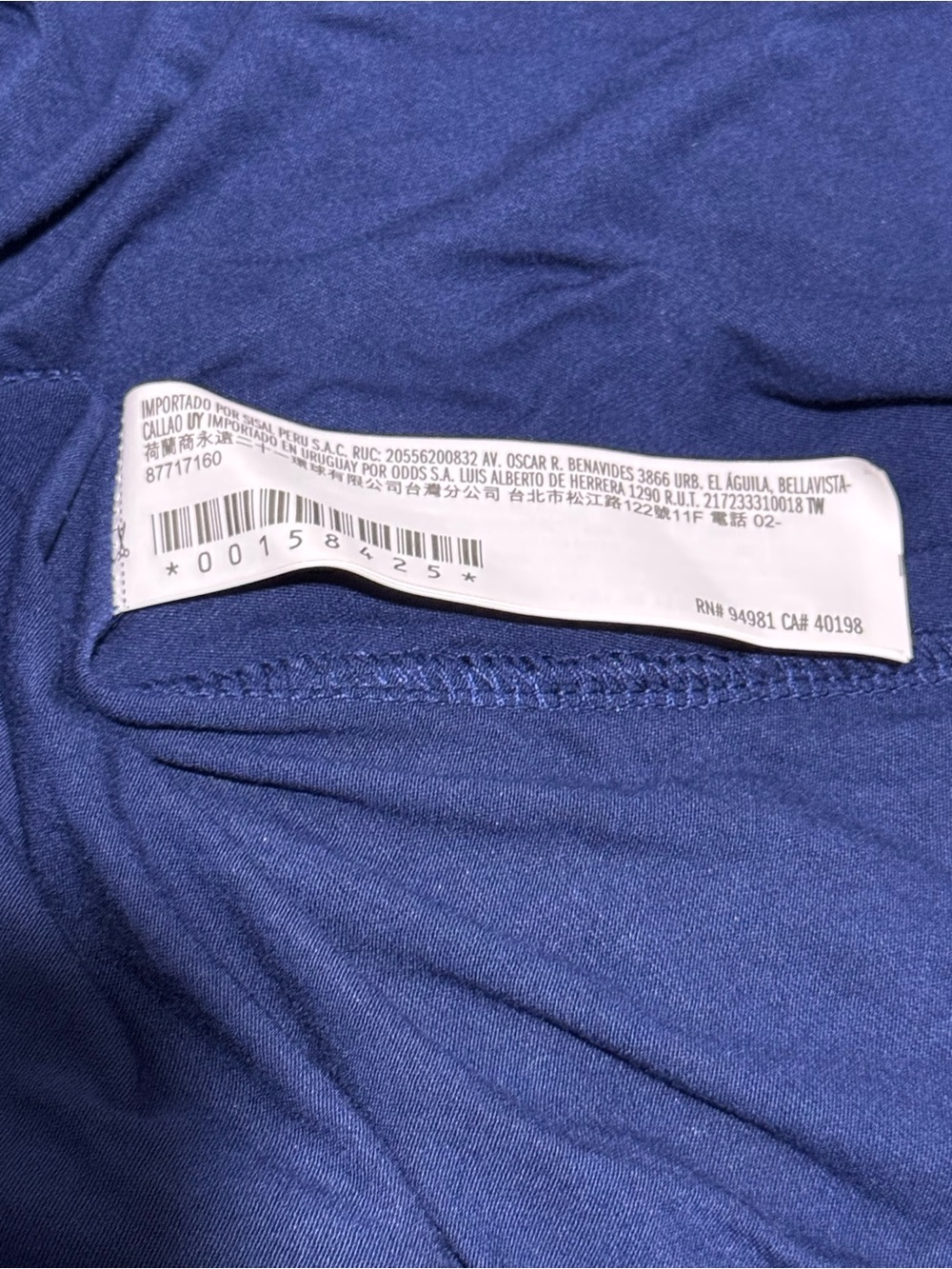 Forever 21 Deep Blue Faux-Wrap Midi Dress Minimalist Workwear Office Coastal - Picture 7 of 8